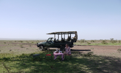 auf safari in der mara-kenia