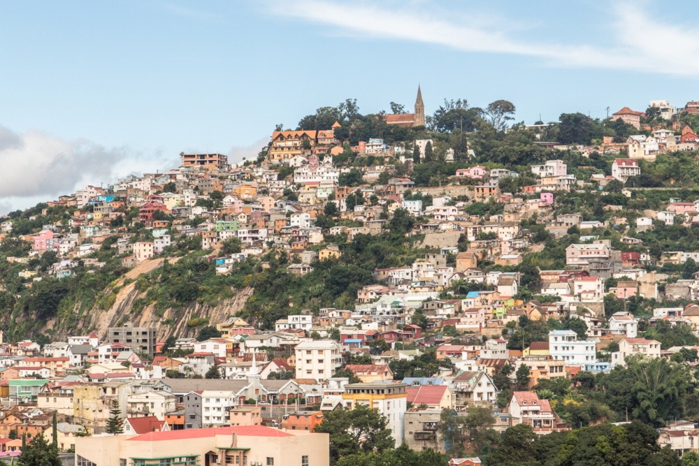 Antananarivo Blick auf die Oberstadt